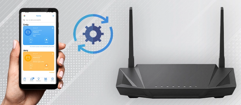 Here you can set up ASUS RT AC68U wireless router via the ASUS app