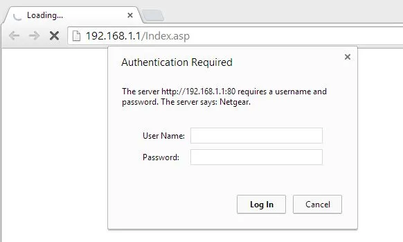 access asus router login page