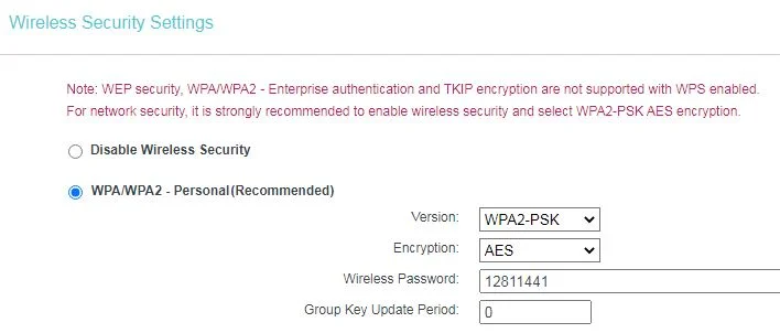 change wifi password tp link from mobile 2
