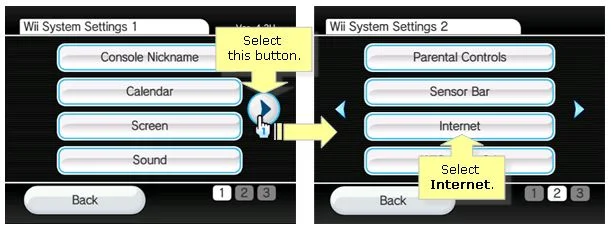Connect Nintendo Wii to the Internet