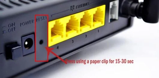 how to reset buffalo router