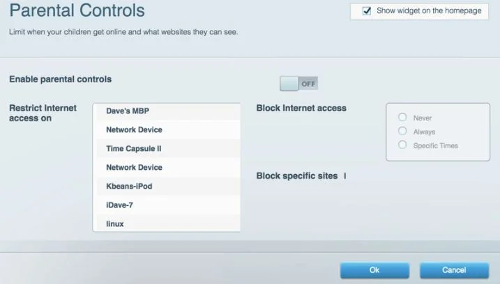 Linksys Router Parental Controls not Working