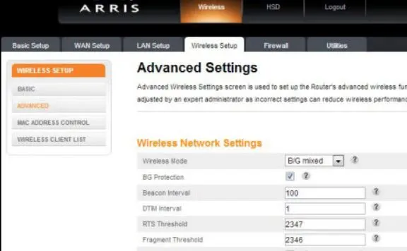arris surfboard sb6190 login