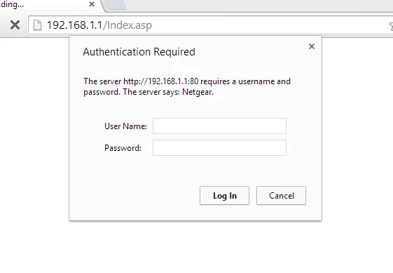log into netgear