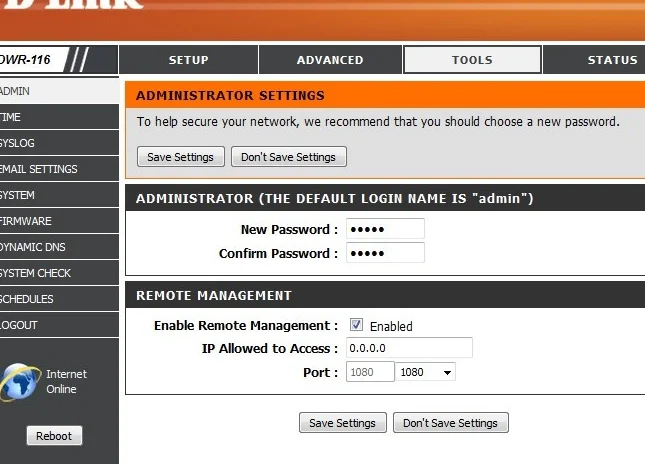 how to reset d'link wifi extender