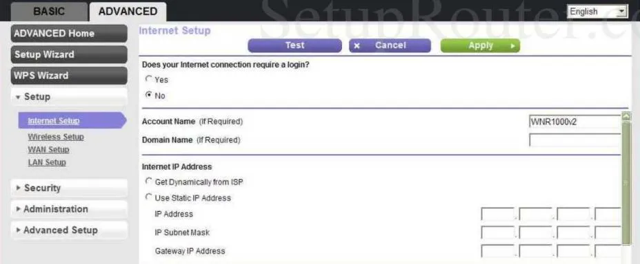  netgear router setup without modem