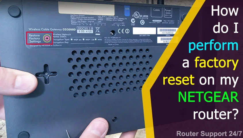 How do I Perform a Factory Reset on My NETGEAR Router?