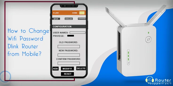 How to Change WiFi Password DLink Router from Mobile?